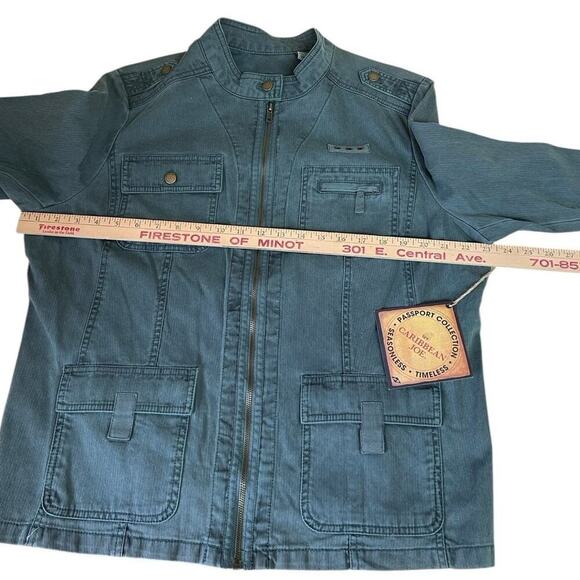 CARIBBEAN JOE WOMEN’S JACKET SIZE XL TEAL COLOR (mallard) - Picture 10 of 11
